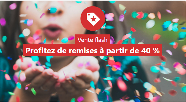Hotel.com Vente flash – Profitez de remises à partir de 35 %  pour des hotels de 3, 4 et 5 étoiles